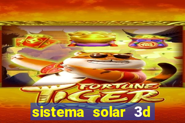 sistema solar 3d em movimento